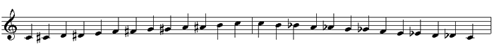 C Chromatic Scale - Ascending & Descending