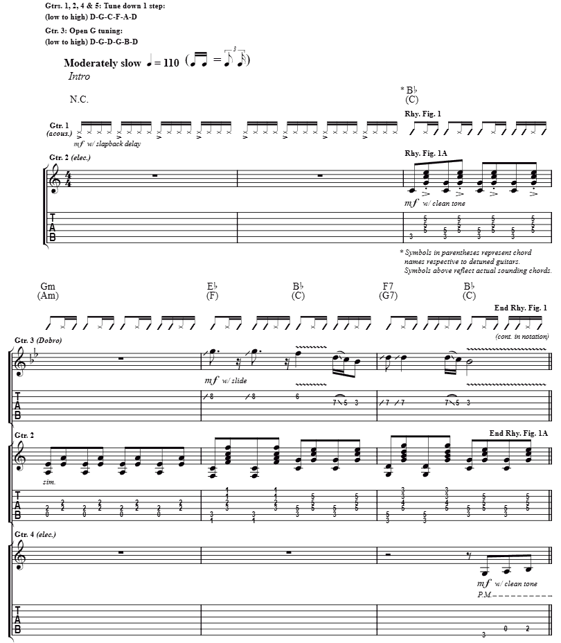 Lookin' Out My Back Door Guitar Tab