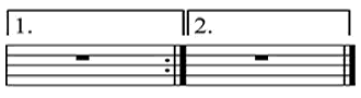 First and second endings