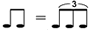 Eighth-note/Quaver Triplet